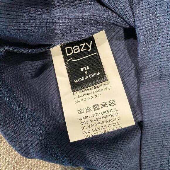 Dash girls top size s navy blue spaghetti strap top - Picture 4 of 5